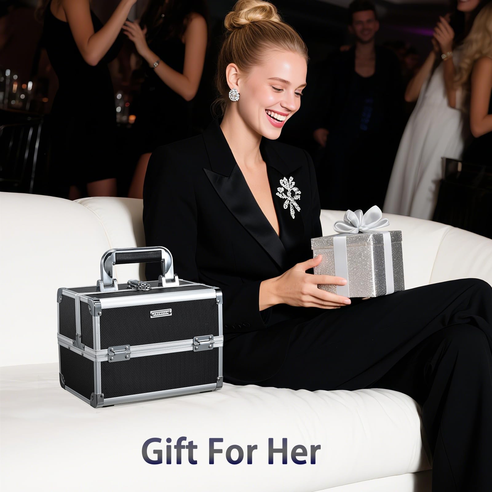 Buy Frenessa Makeup Train Case Cosmetic Box - 2… | Global
